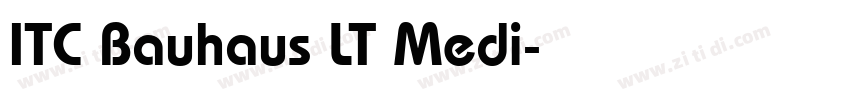 ITC Bauhaus LT Medi字体转换